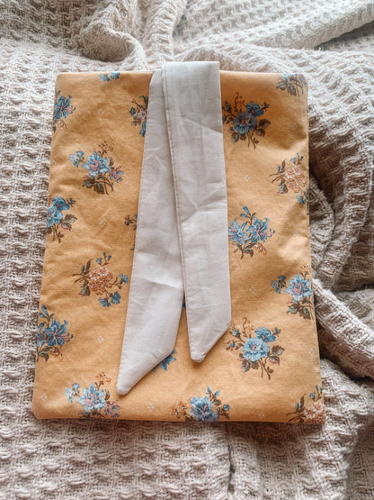 Yellow Floral Book Pouch