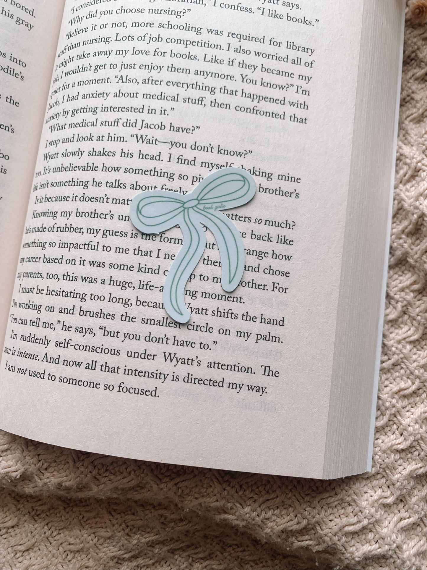 Book Girlie Bow Sticker