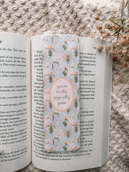 Silly Goose Laminated Bookmark