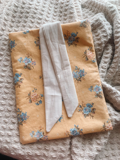 Yellow Floral Book Pouch