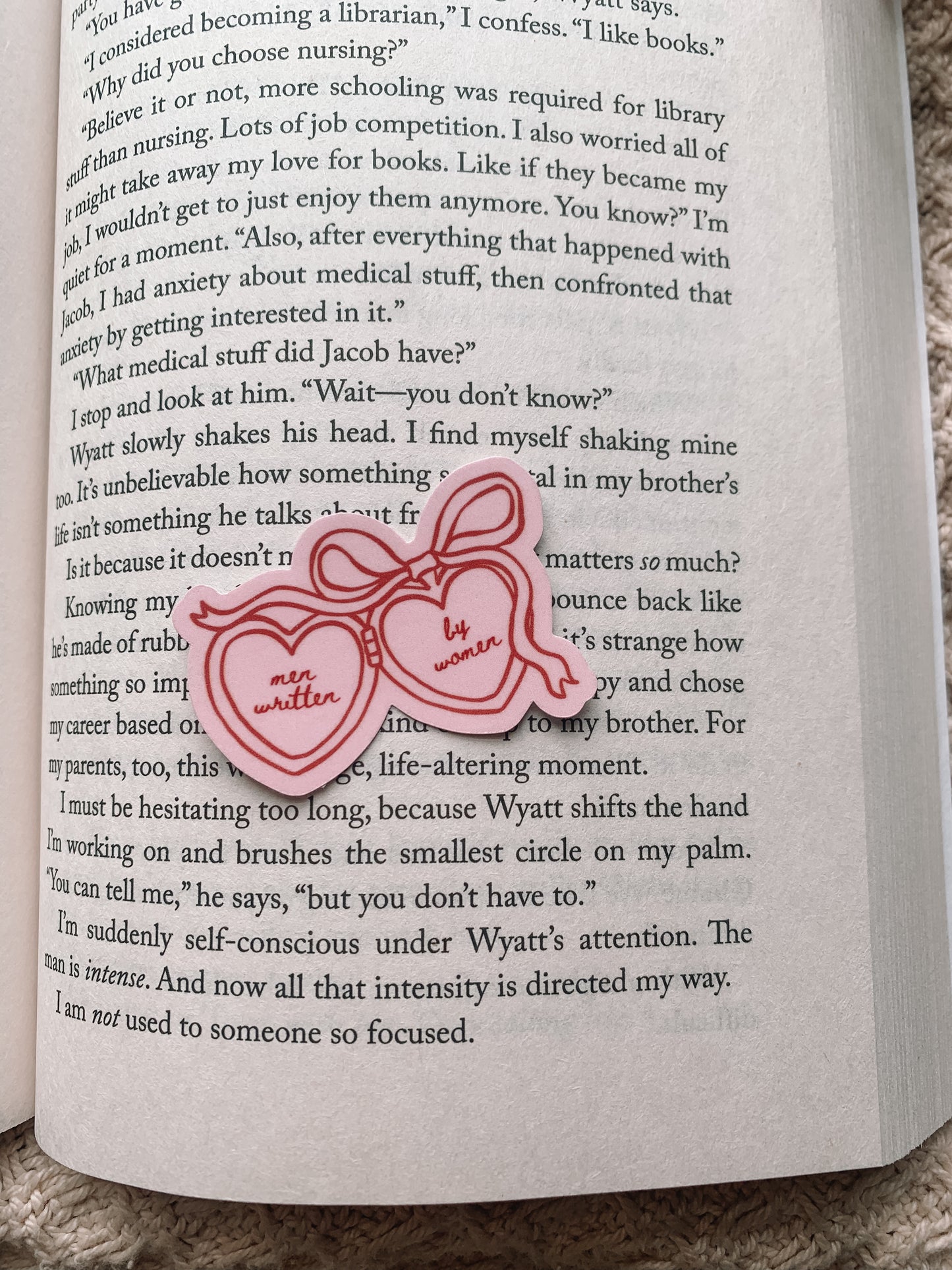 Men Written by Women Locket Sticker