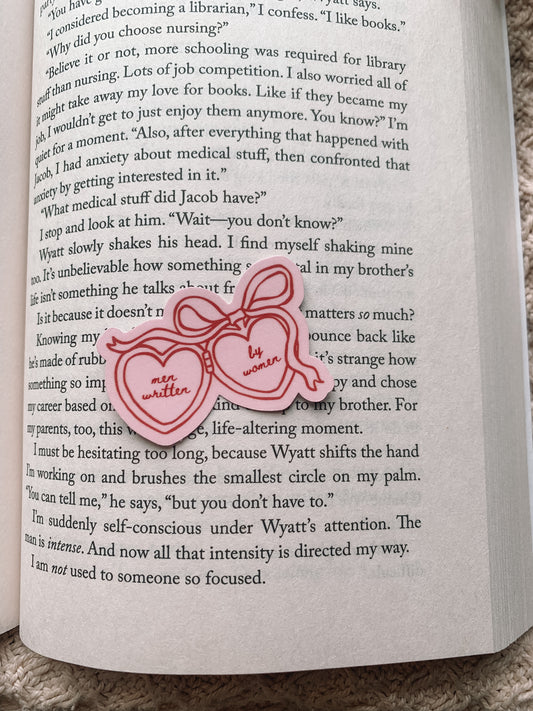 Men Written by Women Locket Sticker