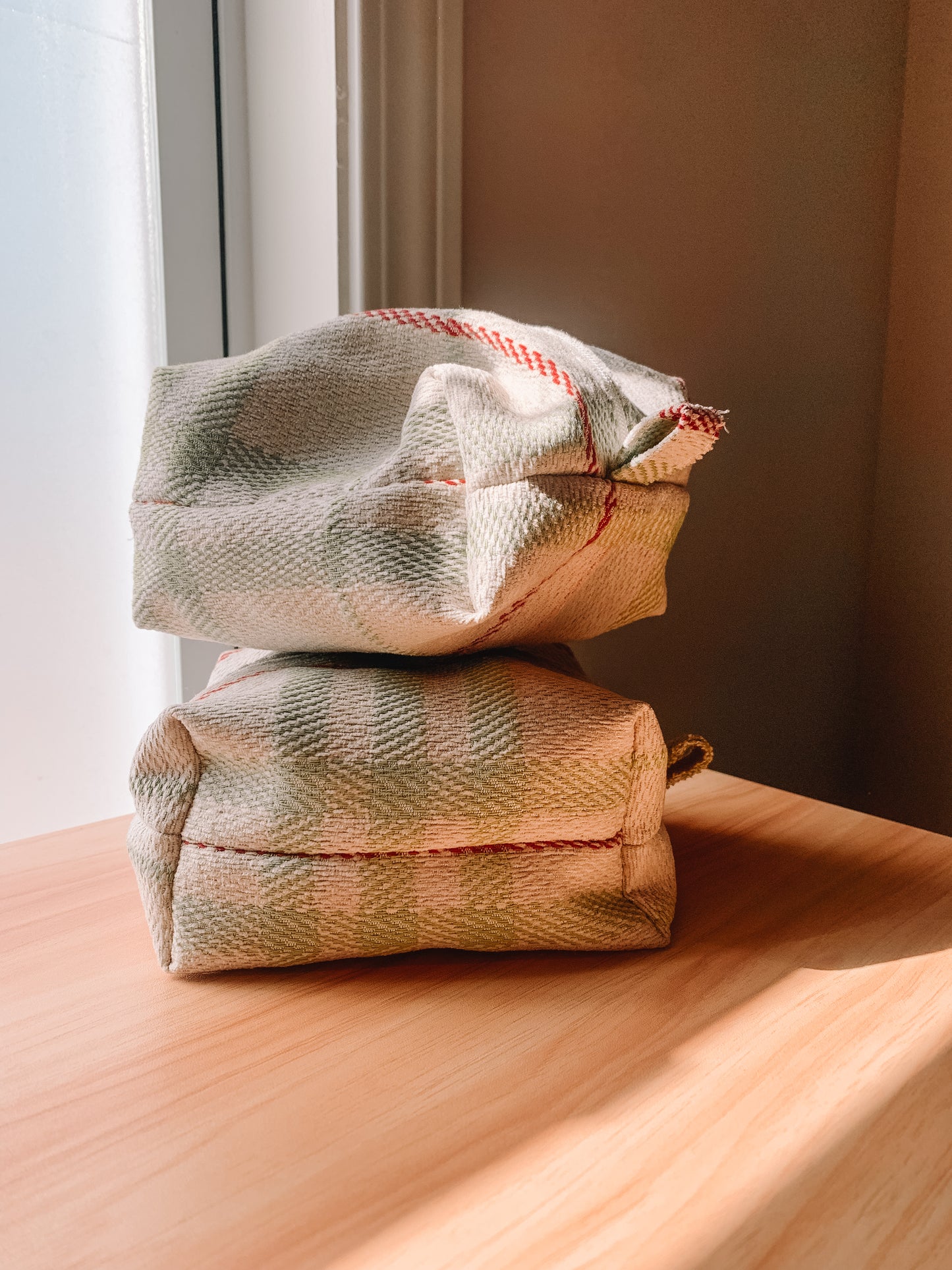 Pink and Green Boxy Bag